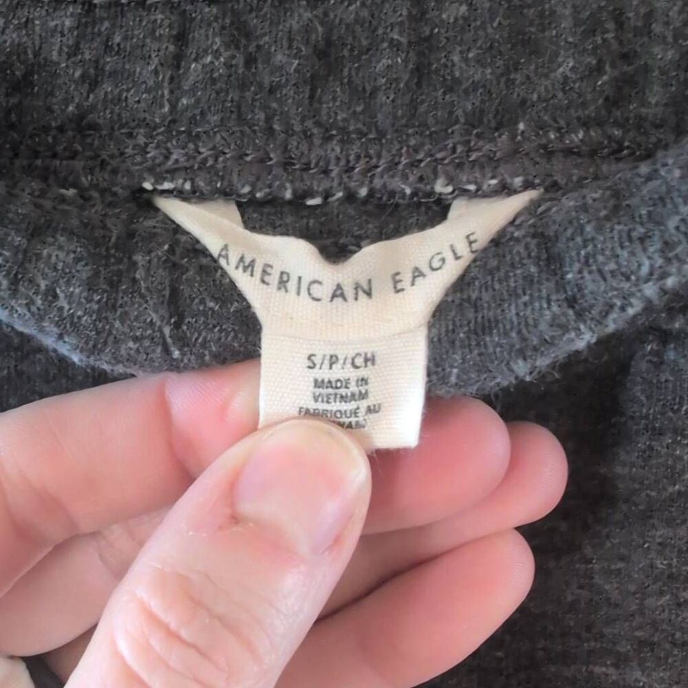 Aerie American Eagle Size S Charcoal Gray Sweatpants Sweats - Picture 4 of 7